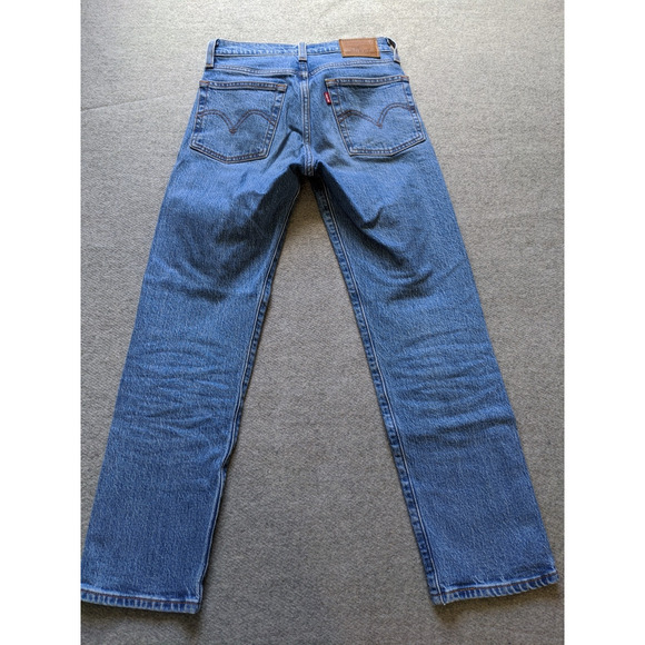 Levis Jeans Womens Size 23 Blue Denim Wedgie Straight Button - Picture 5 of 9